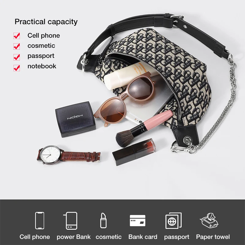 Fashion Brand Dumpling Ladies Crossbody Bag