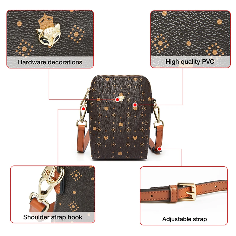 Crossbody Phone Bag Vintage Clutch Handbag