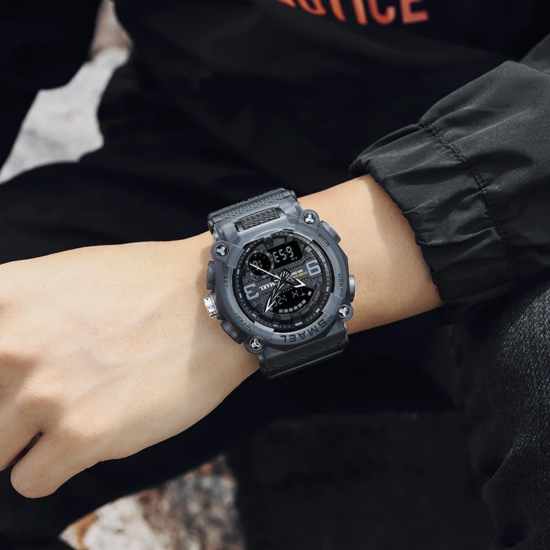 Sports Quartz Watches Analog-Digital Display Big Dial