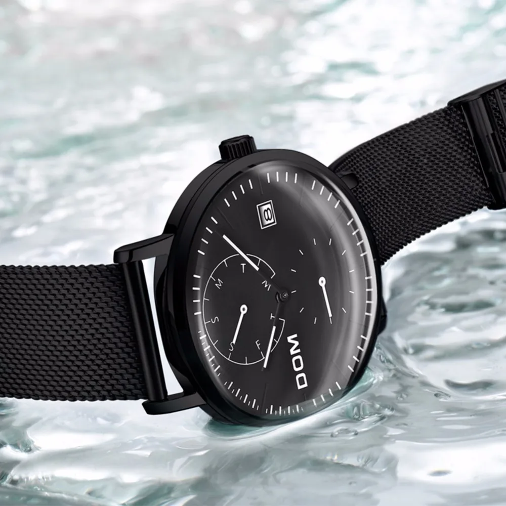Slim Mesh Strap Minimalist Wrist Watches For Men