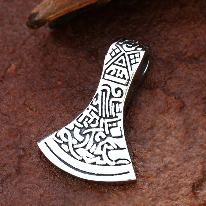 Viking Axe Pendant Celtic Amulets for Men