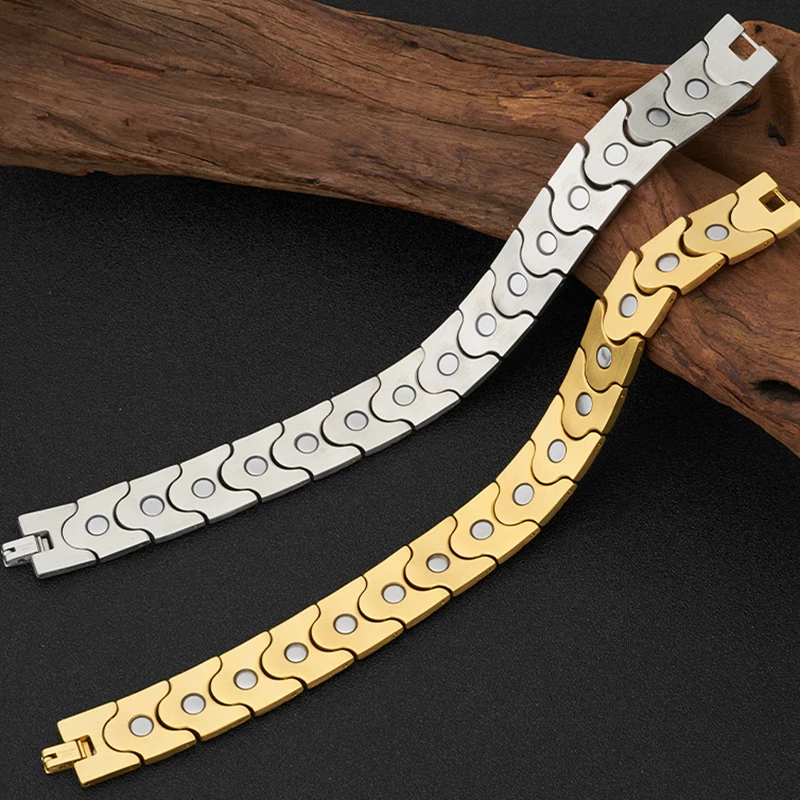 Men's Magnetic Therapy Stainless Steel Bracelet