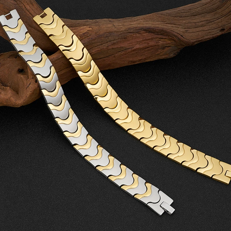 Men's Magnetic Therapy Stainless Steel Bracelet