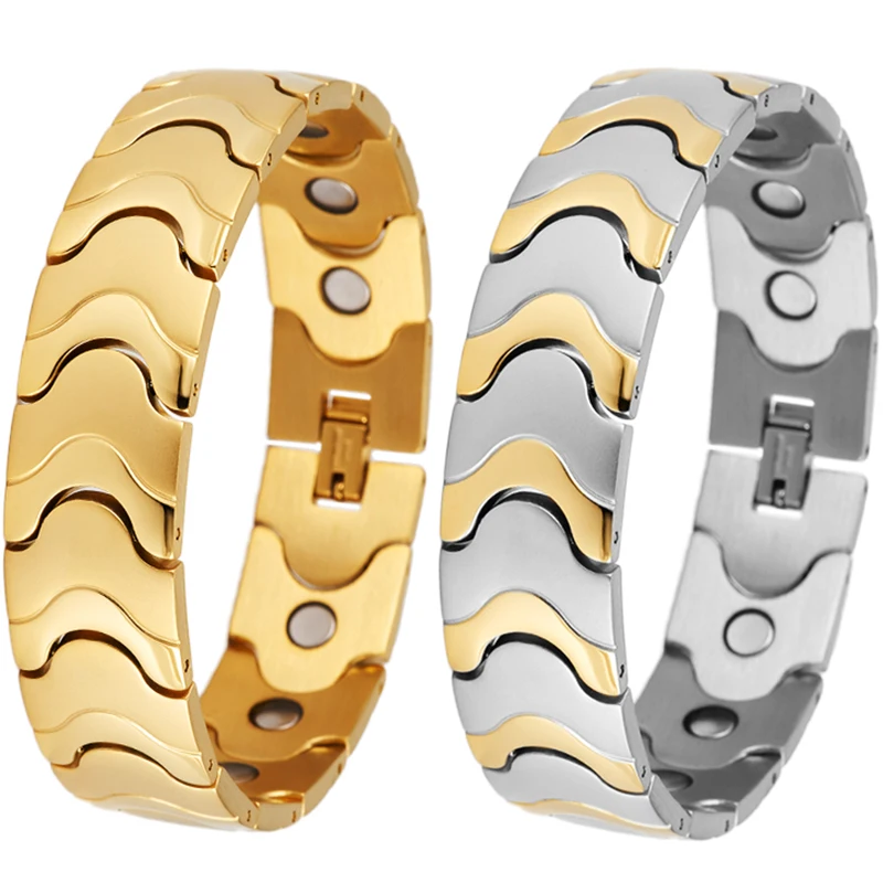 Men's Magnetic Therapy Stainless Steel Bracelet