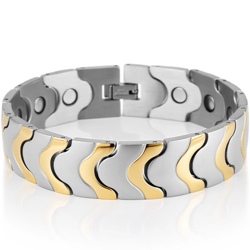 Men's Magnetic Therapy Stainless Steel Bracelet