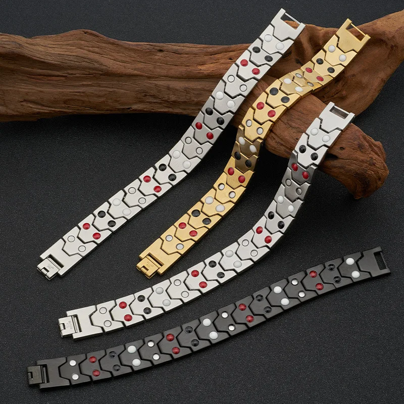 Men's Magnetic Therapy Stainless Steel Bracelet