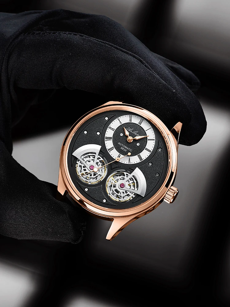 Double Pendulum Tourbillon Men's Watch AILANG 8822