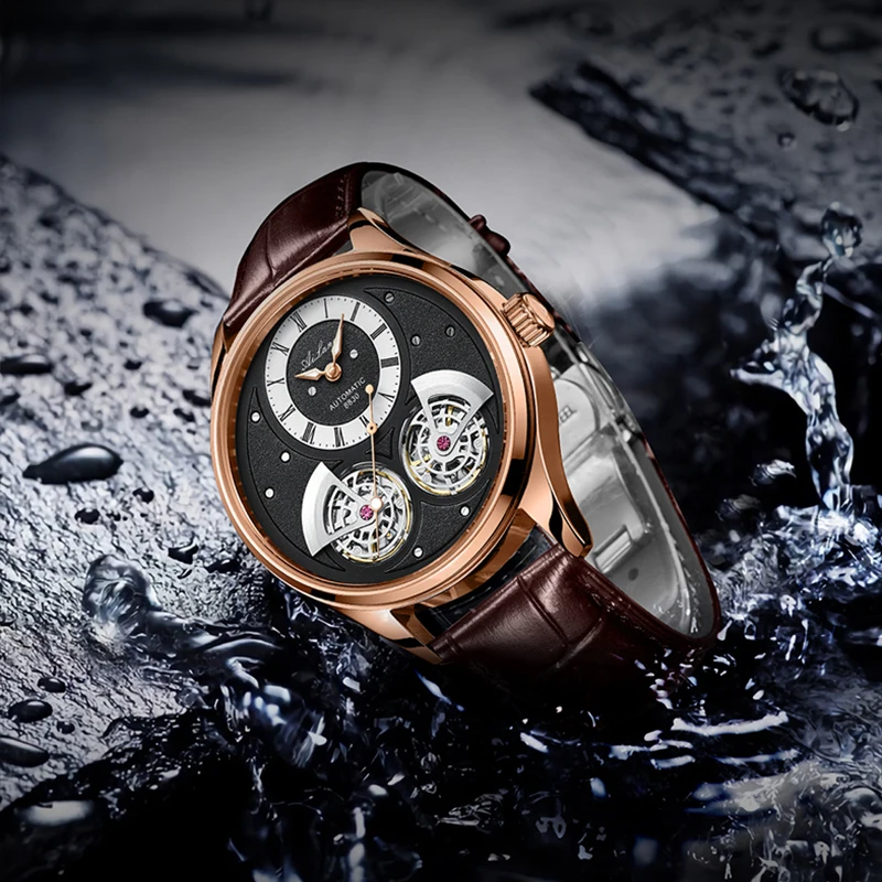 Double Pendulum Tourbillon Men's Watch AILANG 8822