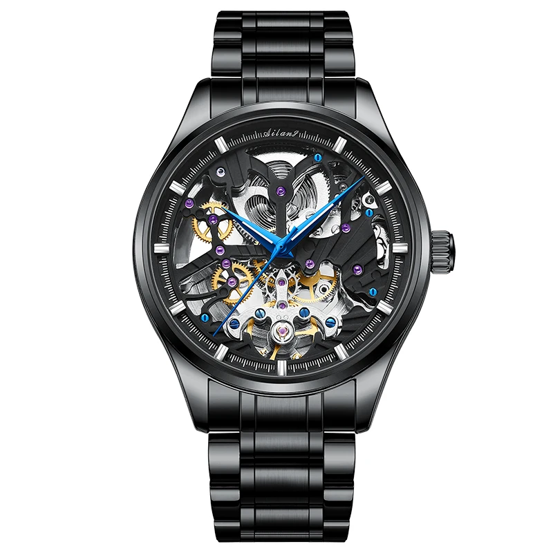 Skeleton Fashion Mechanical Watch AILANG 8607