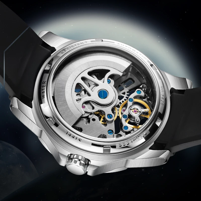 New Skeleton Tourbillon Mechanical Watch AILANG 6025