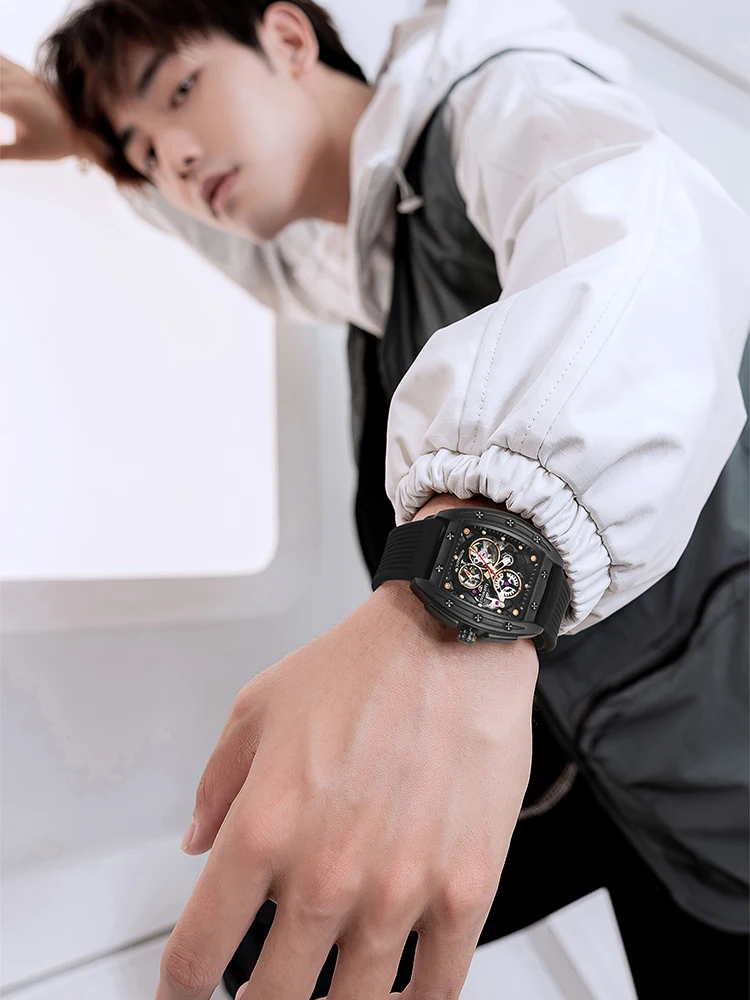 Mechanical Skeleton Tourbillon Watch AILANG 8616