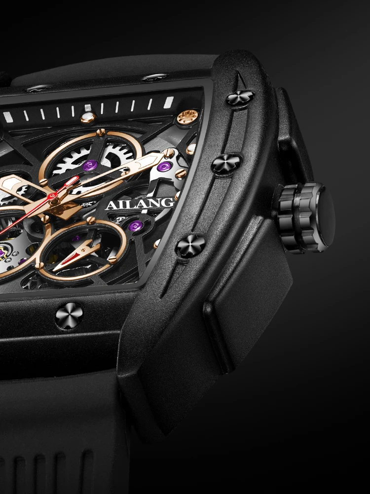 Mechanical Skeleton Tourbillon Watch AILANG 8616