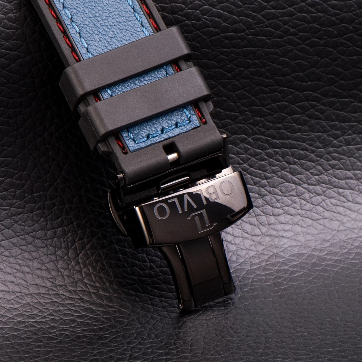 OBLVLO Designer Sport Watch for Men Skeleton Dial