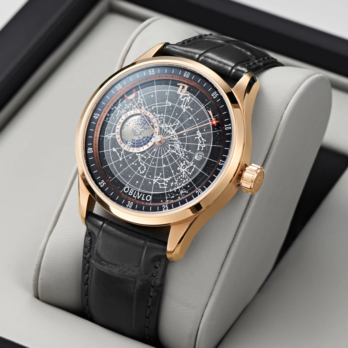 OBLVLO Top Automatic Mechanical Watch for Men