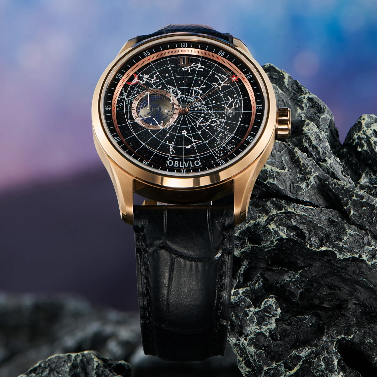 OBLVLO Top Automatic Mechanical Watch for Men
