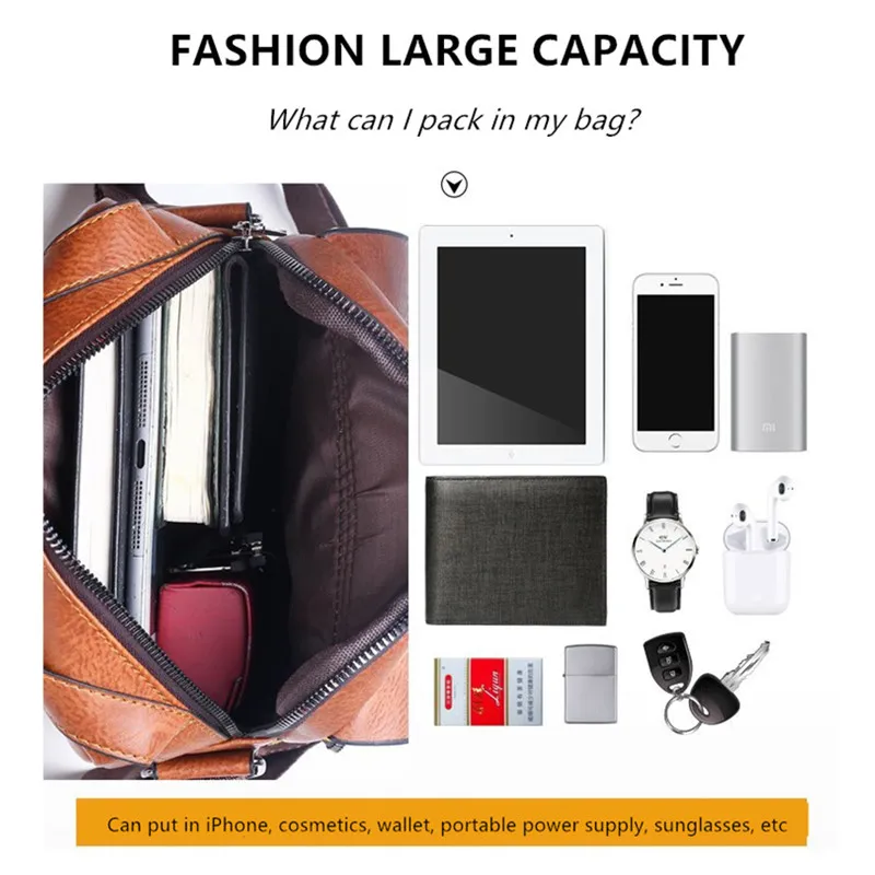 JEEP Bag Shoulder Crossbody Leather Travel Handbag