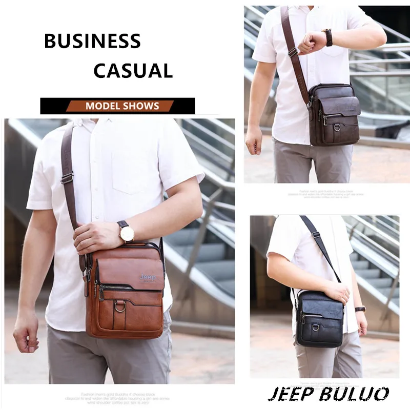 JEEP Bag Shoulder Crossbody Leather Travel Handbag