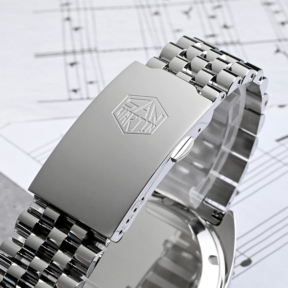 Mens Casual Watches San Martin Sapphire Glass