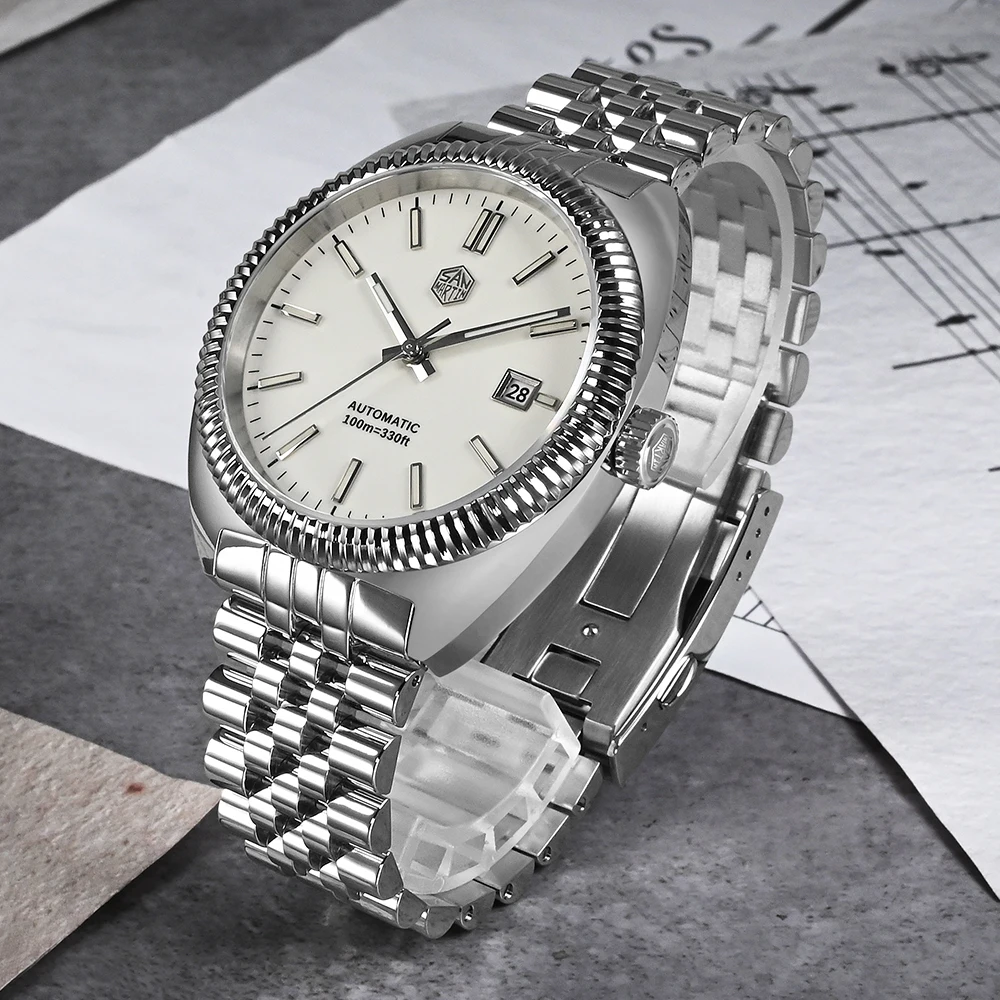 Mens Casual Watches San Martin Sapphire Glass