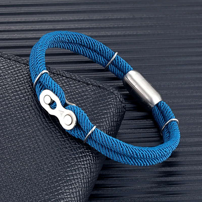 Nautical Rope Bracelets with Magnet Buckle