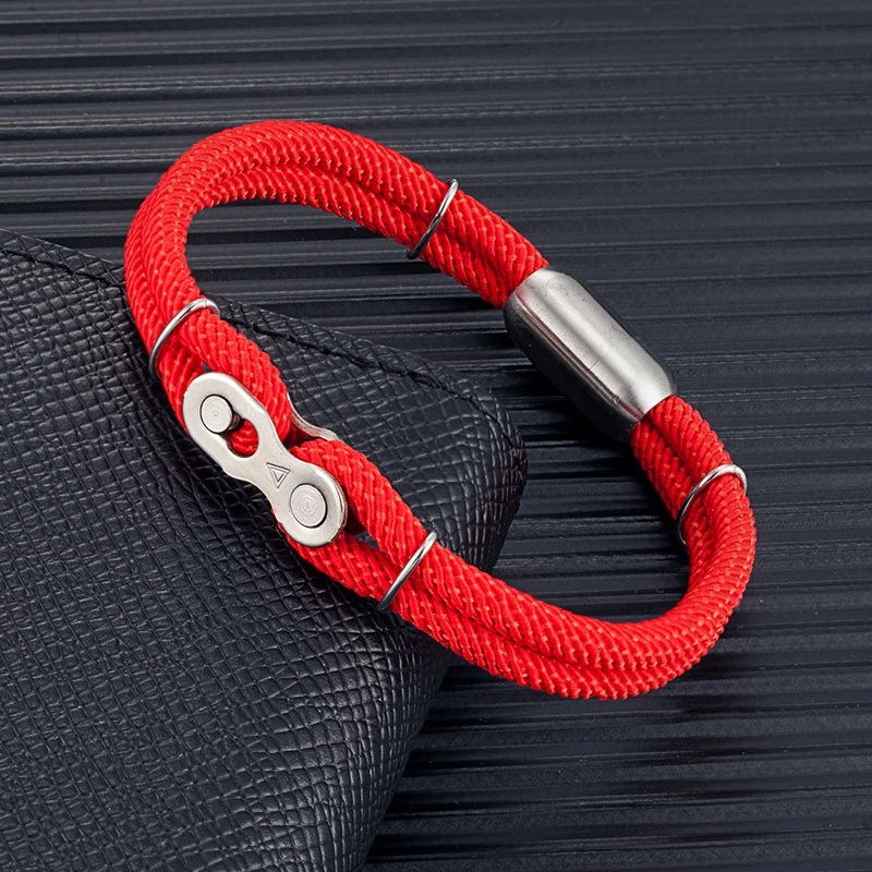 Nautical Rope Bracelets with Magnet Buckle