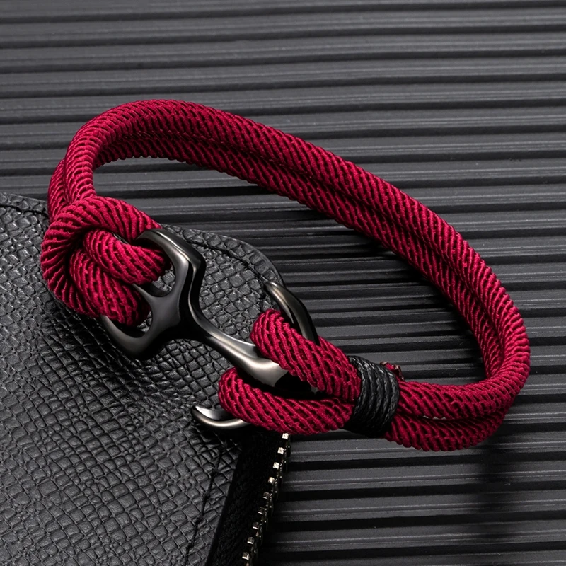 Anchor Bracelets Nautical Survival Rope Bracelet