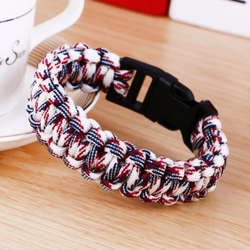 Survival Paracord Bracelet Outdoor Camping Hiking