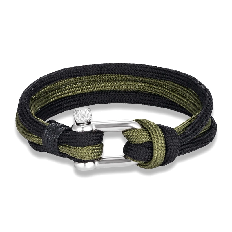 Shackle Bracelet Paracord Survival for Men Women