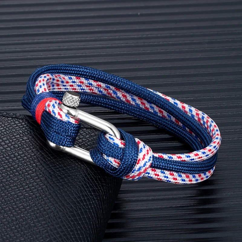 Shackle Bracelet Paracord Survival for Men Women
