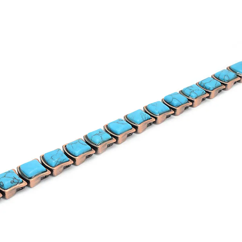 Copper Plating Magnetic Semi Precious Stone Bracelets