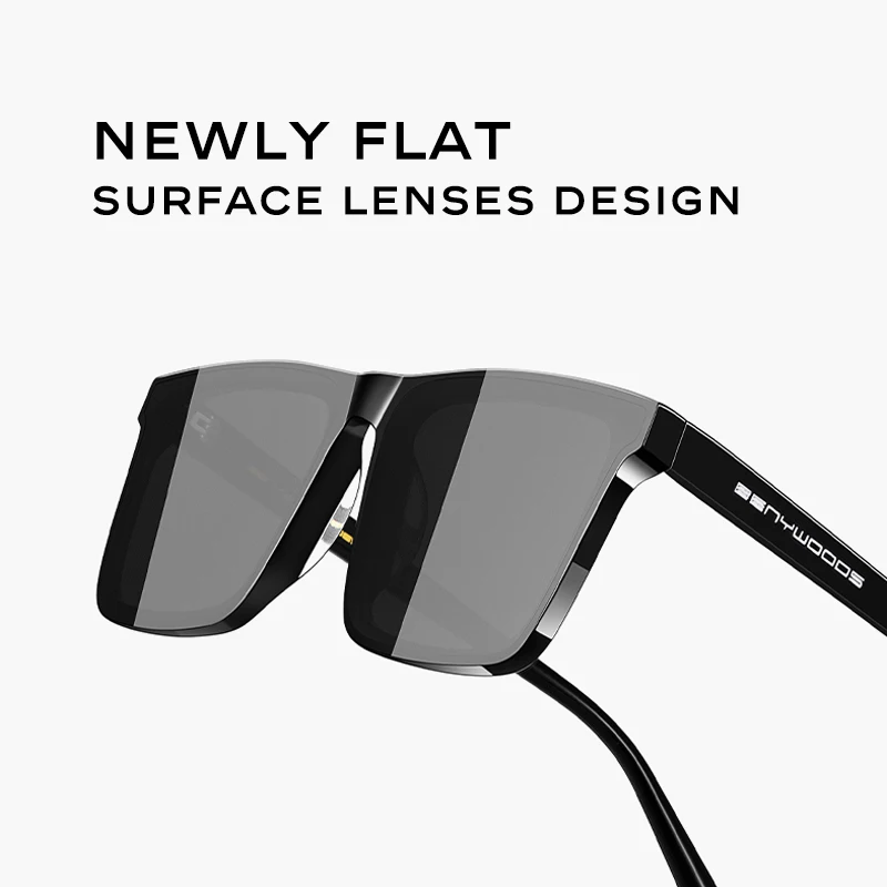 CAPONI Square Flat Design Sunglasses For Men