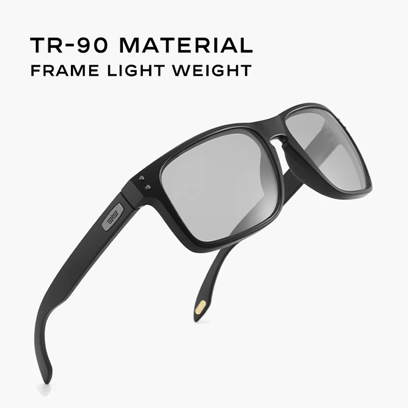 CAPONI Sunglasses For Men Polarized Photochromic Square Frame