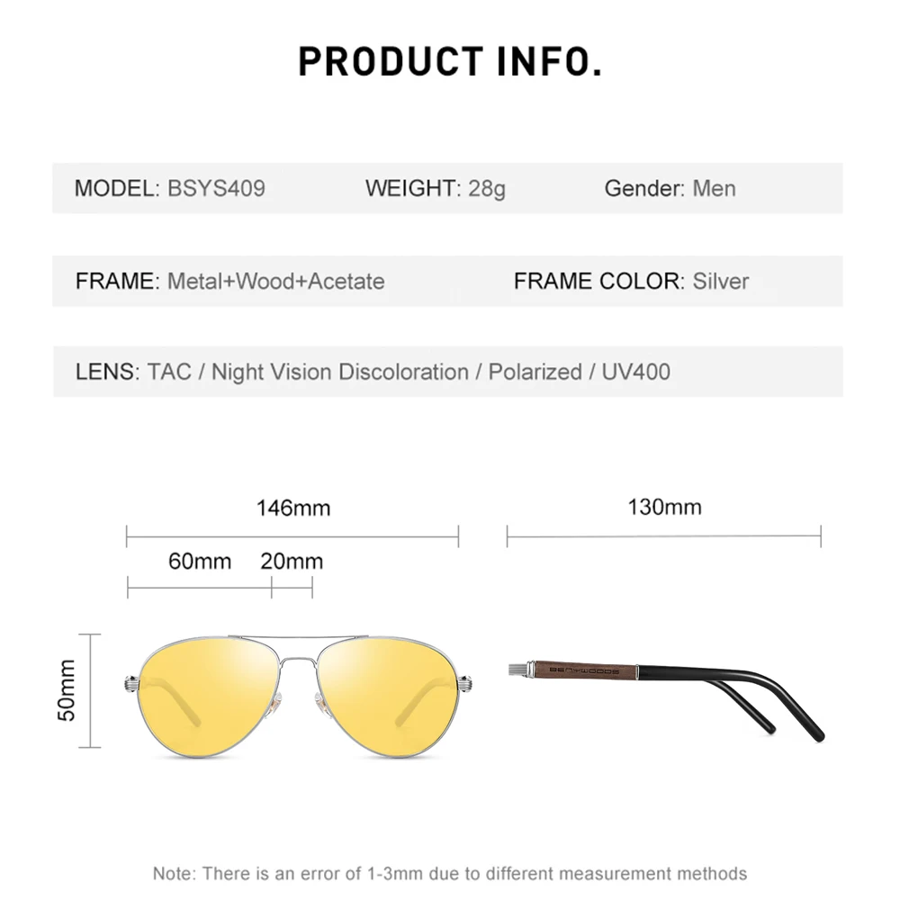 Night Vision Sunglasses Polarized Driving Photochromic