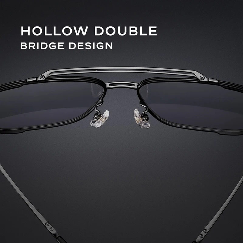 CAPONI Titanium Sunglasses Polarized Photochromic UV400