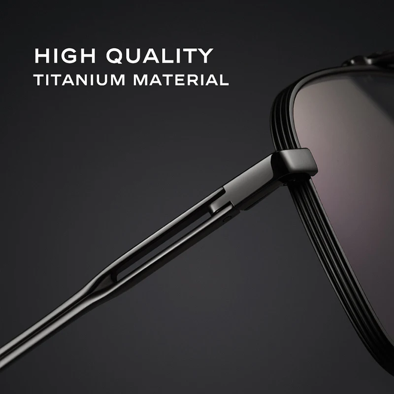 CAPONI Titanium Sunglasses Polarized Photochromic UV400
