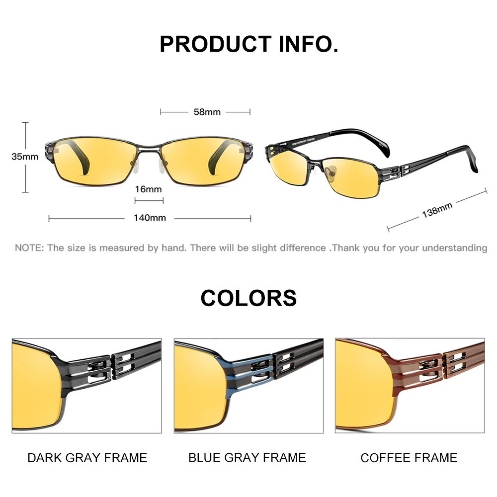Photochromic Day and Night Sunglasses Caponi