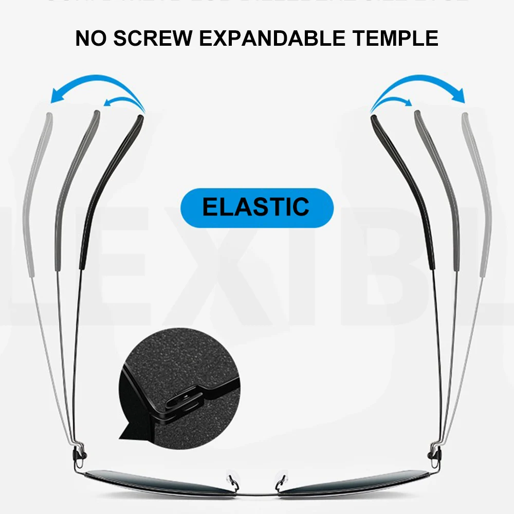 Square Polarized Sunglasses Nylon Lens UV Protect