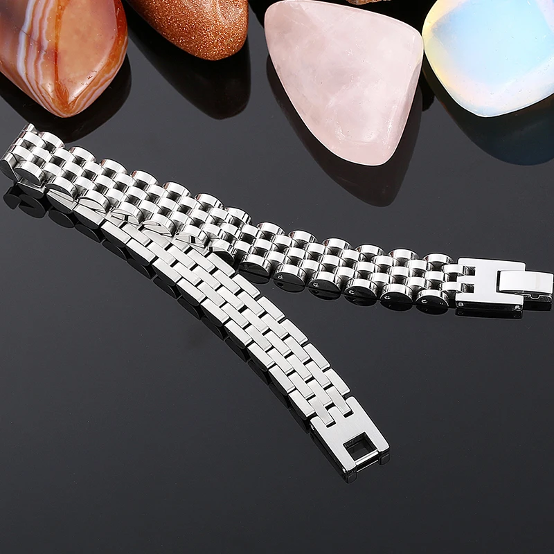 10/15MM Gold Plated Watch Chain Bracelets