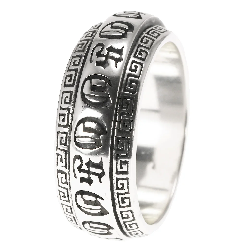 925 Sterling Silver Buddha Ring
