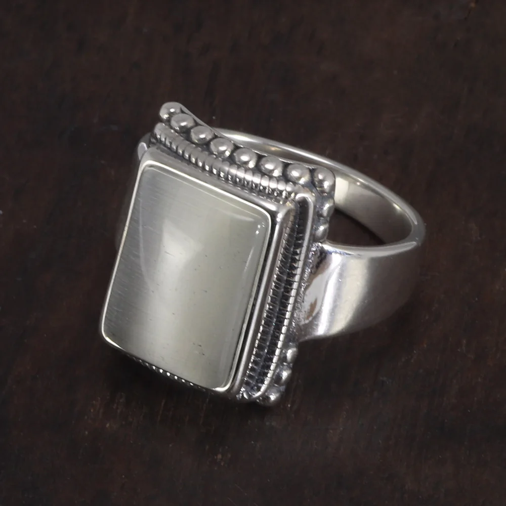 Lucifer Ring With Black Onyx Solid 925 Sterling Silver
