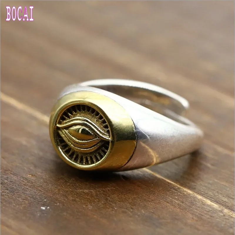 S925 Sterling Silver Eye of Horus Ring