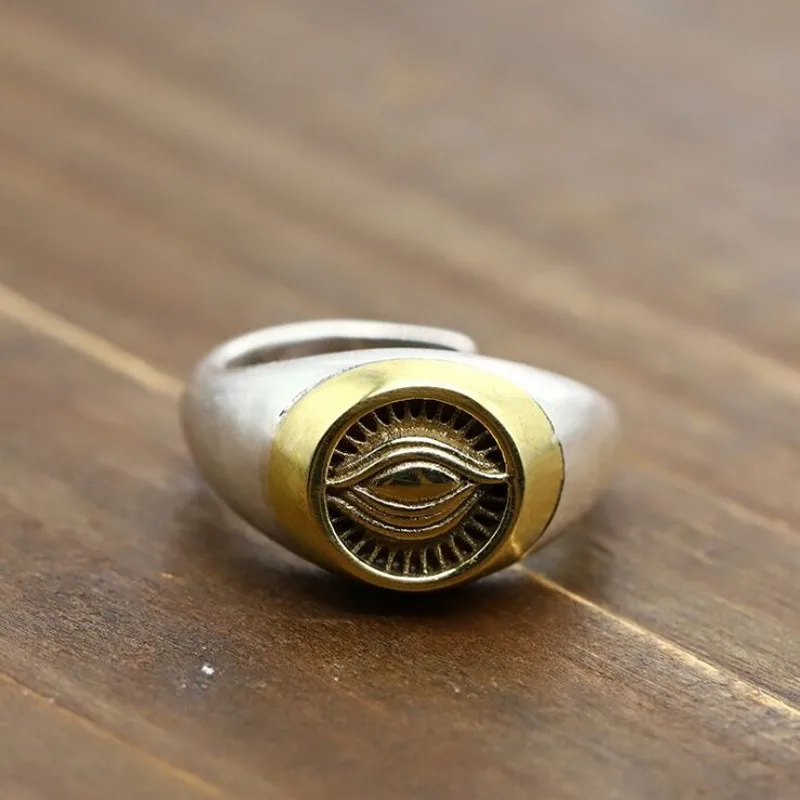 S925 Sterling Silver Eye of Horus Ring