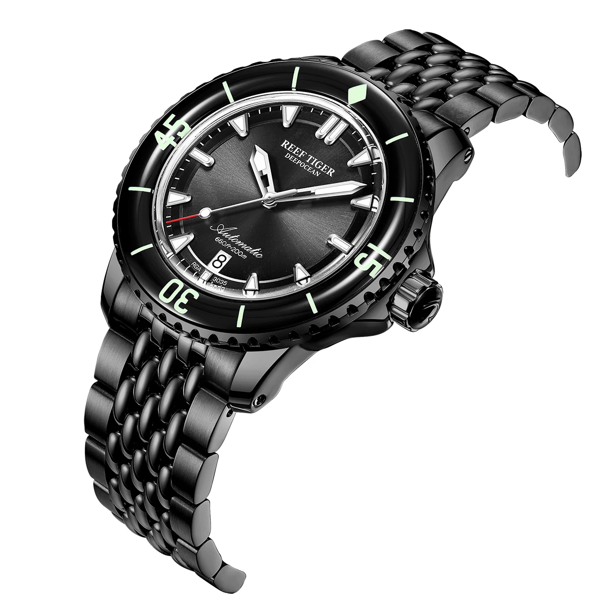Reef Tiger Watch Sapphire Crystal Bracelet