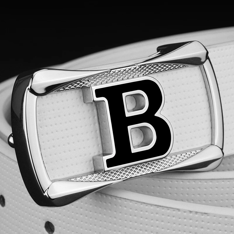 Letter B Buckle Mens Designer Belt