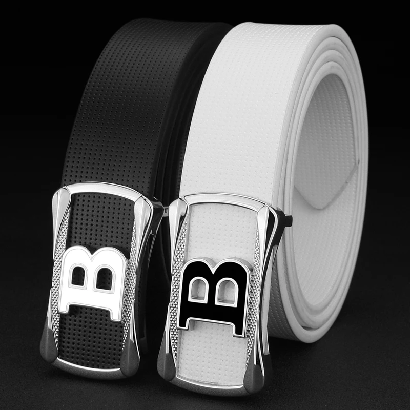 Letter B Buckle Mens Designer Belt