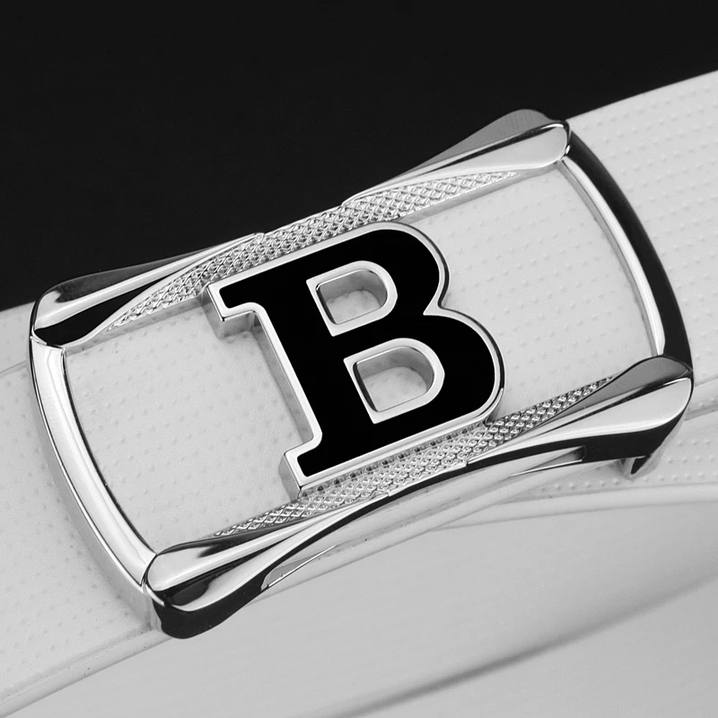 Letter B Buckle Mens Designer Belt