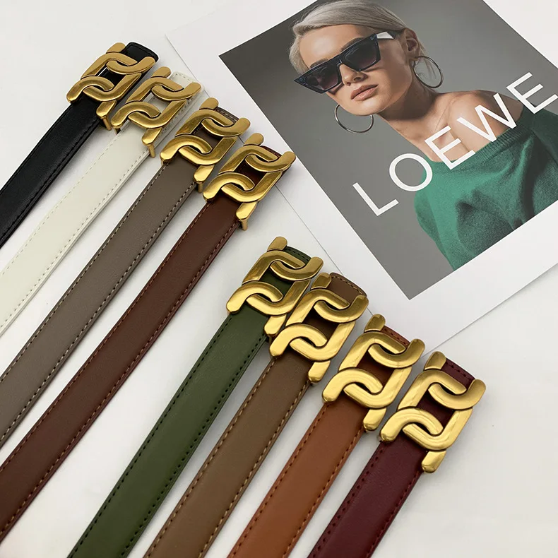 Smooth Metal Buckle Fashion Casual Belts