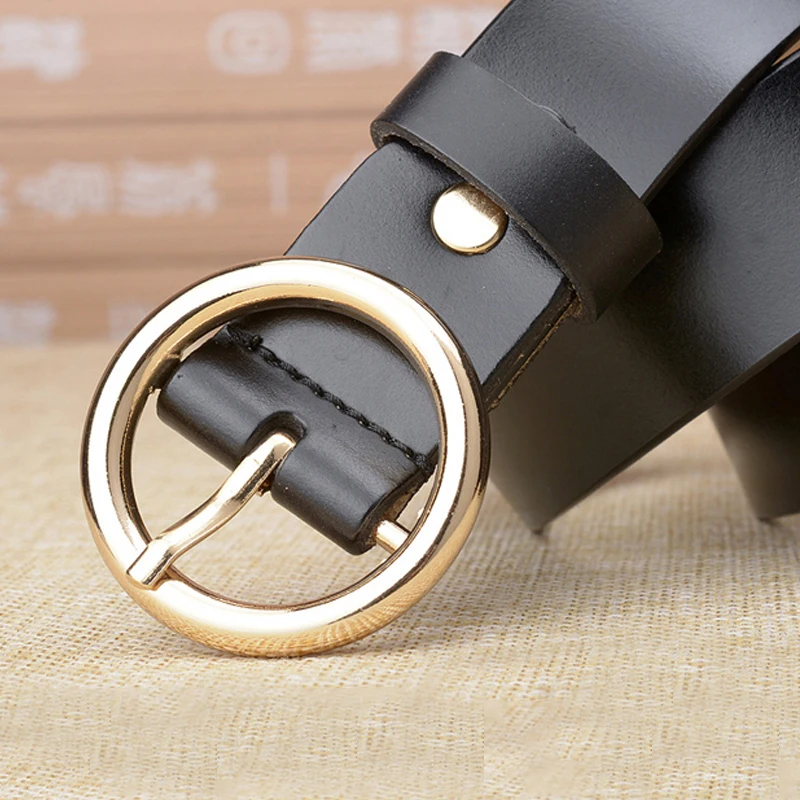Women’s Leather Ring Belt for Jean