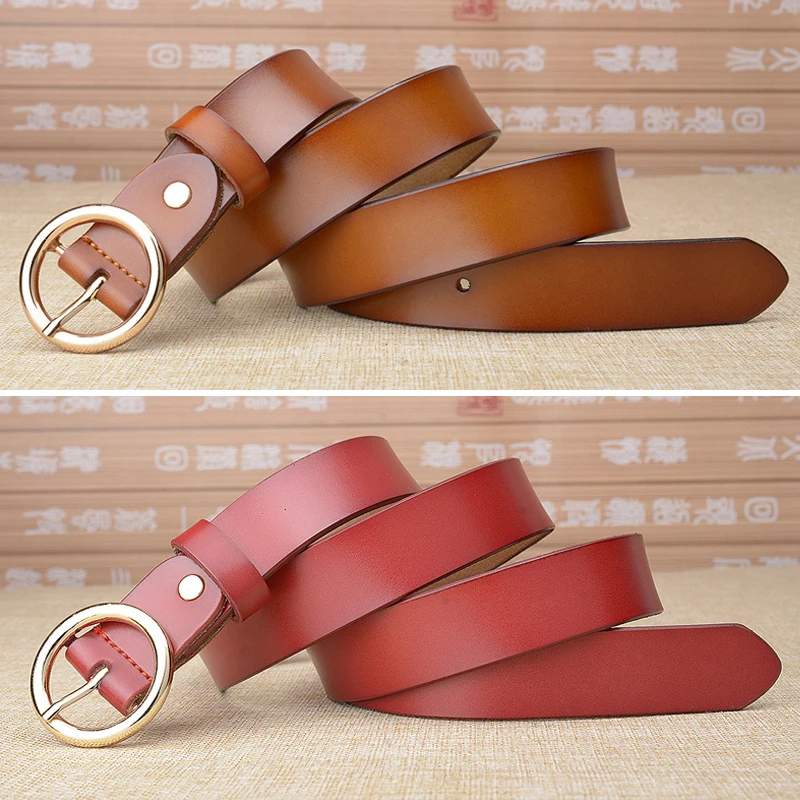 Women’s Leather Ring Belt for Jean