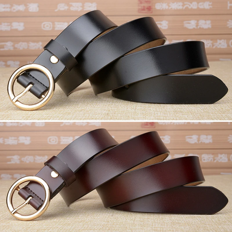 Women’s Leather Ring Belt for Jean